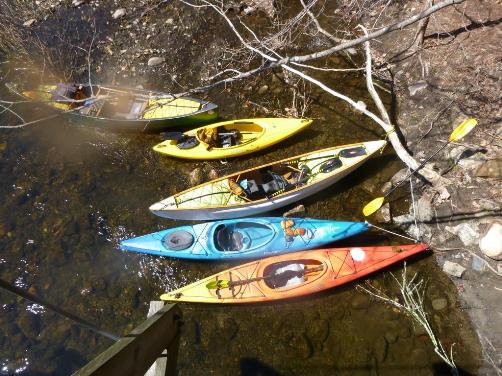 Boats from Swinging Bridge